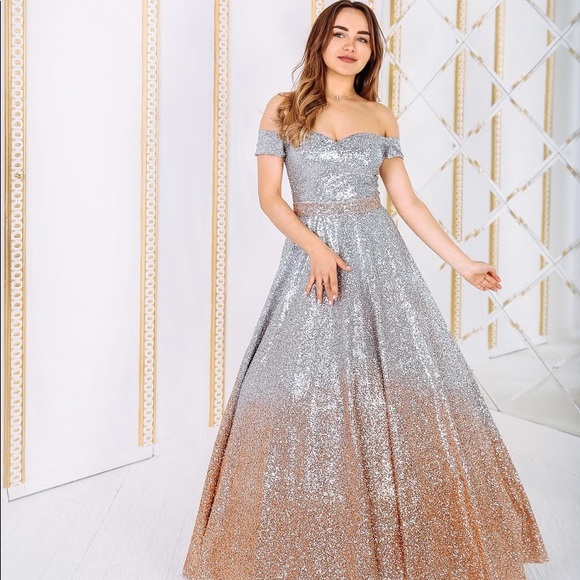 Abigail - Gold ombre evening gown - Picture 1 of 1